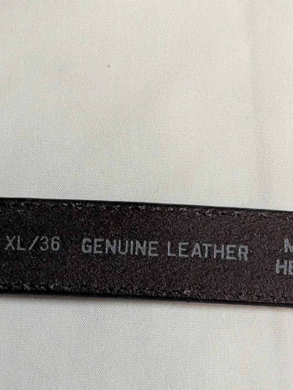 Levi's Black Leather Belt XL 36 Silver Hardware Minimalist Indie Sleaze
